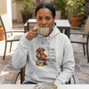 "Busy Doing Absolutely Nothing" Highland Cow Autumn Pullover Hoodie